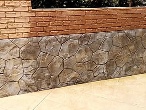 Hormigón impreso en vertical